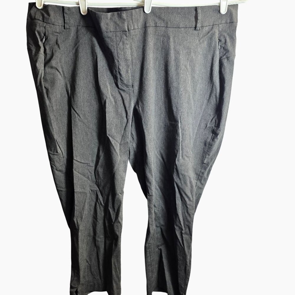 Lane Bryant Womens Plus Size 28P 28 P Petite Gray Dress‎ Pants Professional Wear